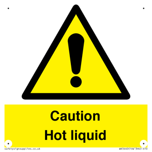 Caution Hot liquid